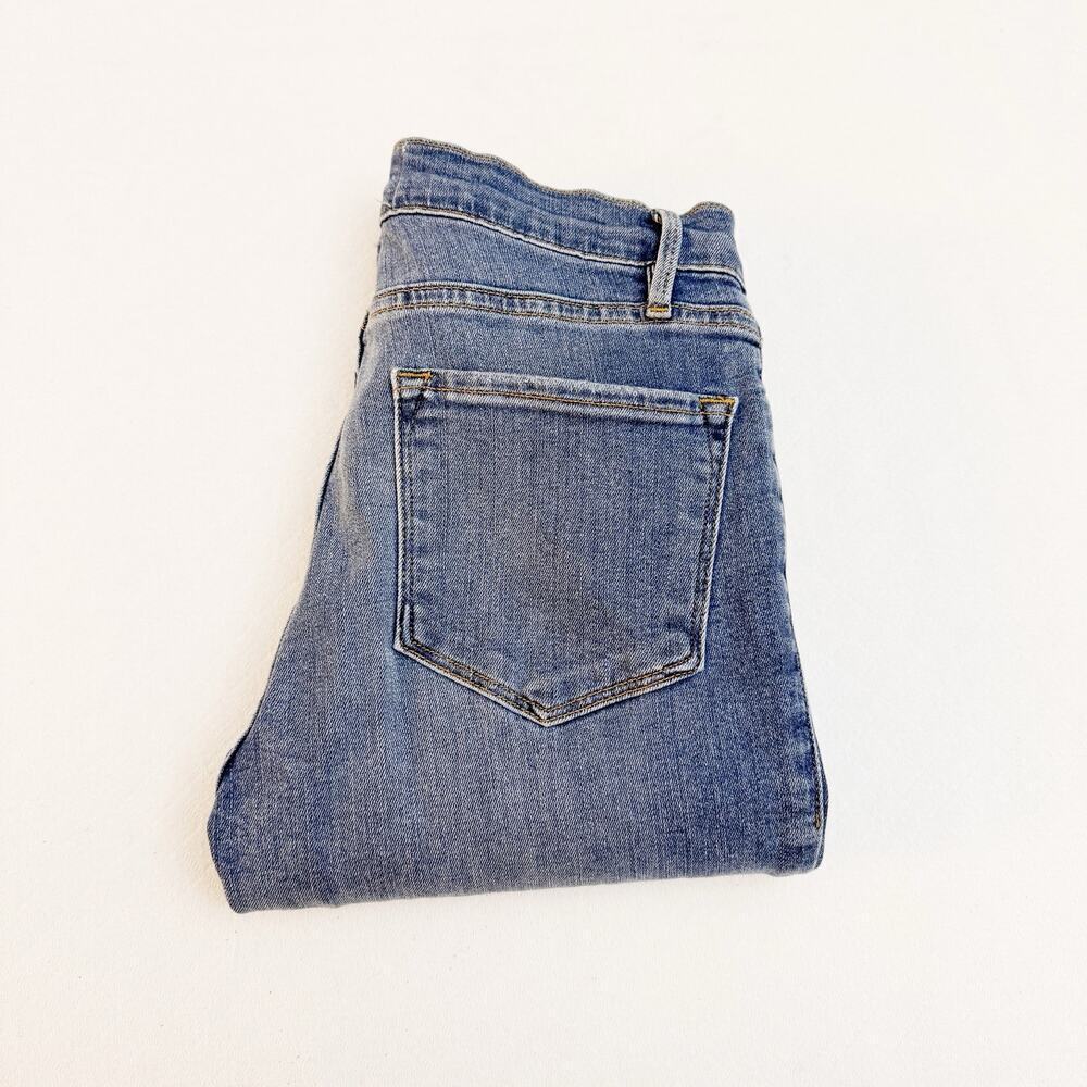 Frame Le Skinny De Jeanne Denim Jeans Assymetric Hem SZ25